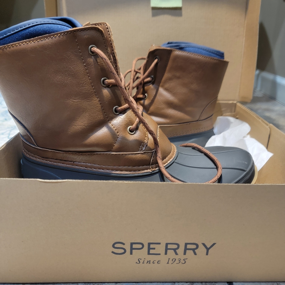 Sperry Kids Brown and Gray Boots